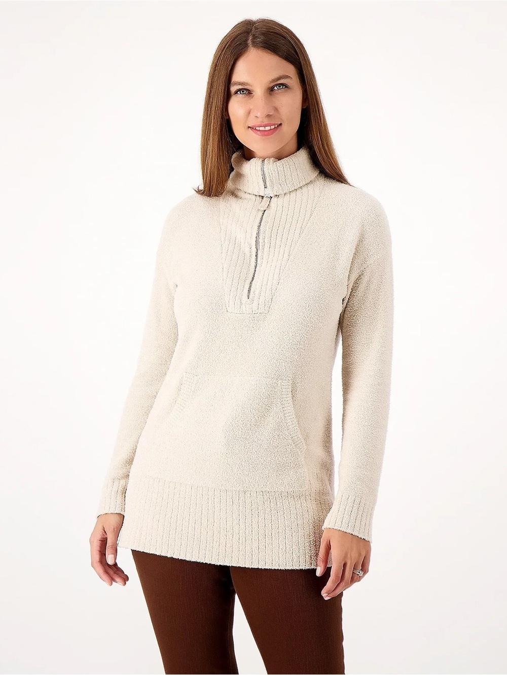 Barefoot Dreams CozyChic Lite Half Zip Tunic